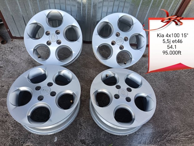 kia,suzuki ,mazda 4x100 15 col alufelni szett 