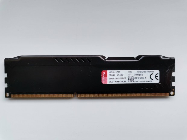 kingston Hyperx fury 8Gb Ddr3 memria (1866-Mhz) 