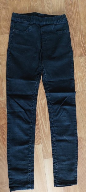 kislány fekete h&m farmer leggings nadrág 8-9 évesre
