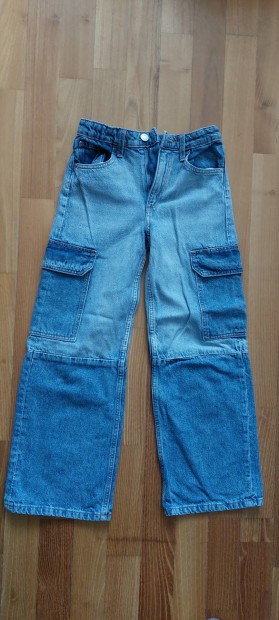 kislány h&m wide leg bő farmer nadrág 9 évesre