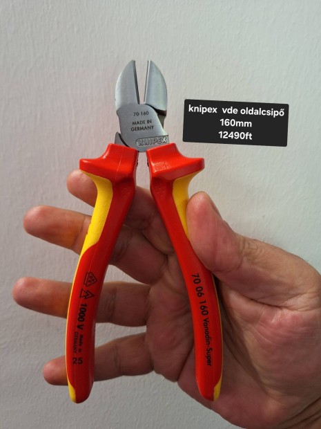 knipex  vde oldalcsip 160mm