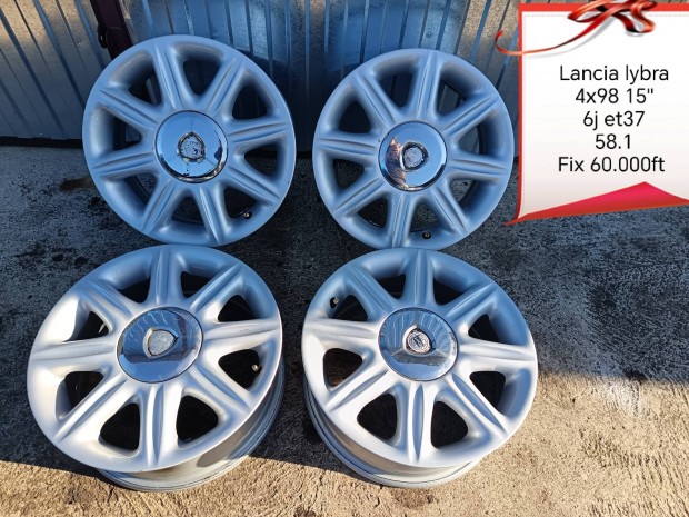 lancia lybra, marea 4x98 15 col alufelni szett