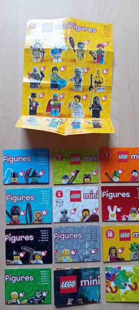 lego minifigura.sorozat papírok