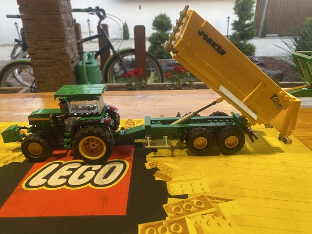 lego traktor prkocsi