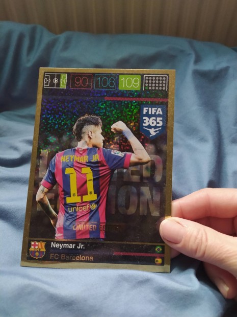 limitált kiadású focikártya Neymar