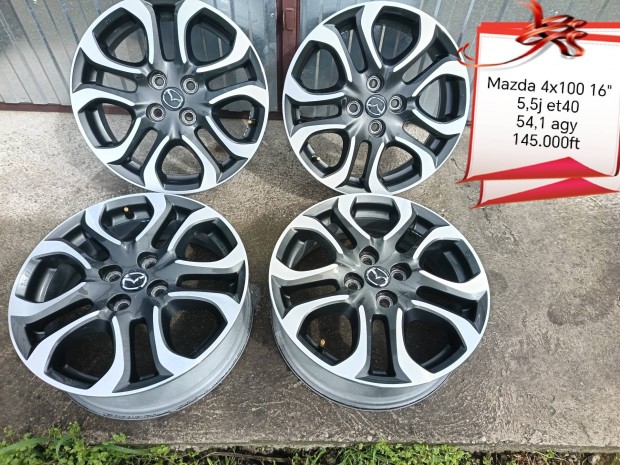 mazda 4x100 16 col alufelni szett