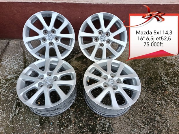 mazda 5x114,3 16 col alufelni szett 