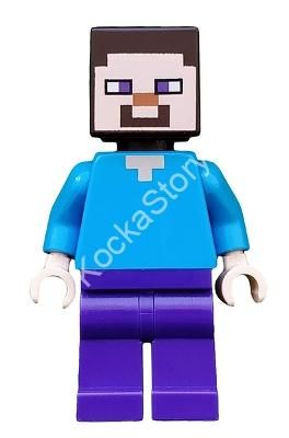 min009 LEGO(R) Minecraft(R) &#8211; Steve &#8211; Dark Purple Legs