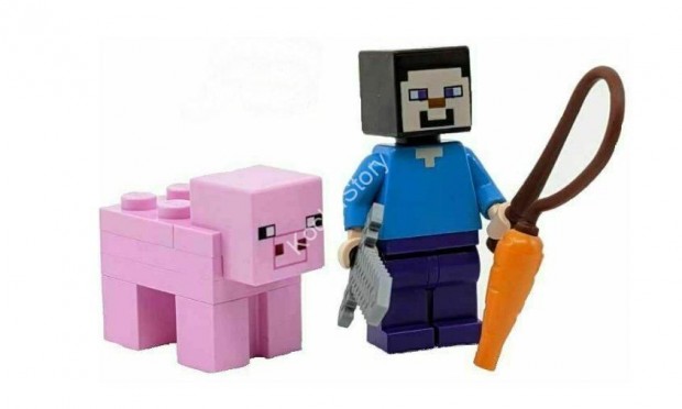 min009+minepig03b LEGO(R) Minecraft &#8211; Steve s a malac +