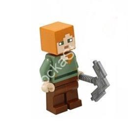 min017 LEGO(R) Minecraft &#8211; Alex + Flat Silver Minifigure,