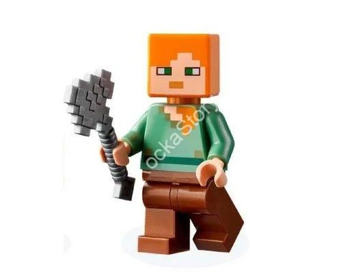 min017 LEGO(R) Minecraft &#8211; Alex + Flat Silver Minifigure,