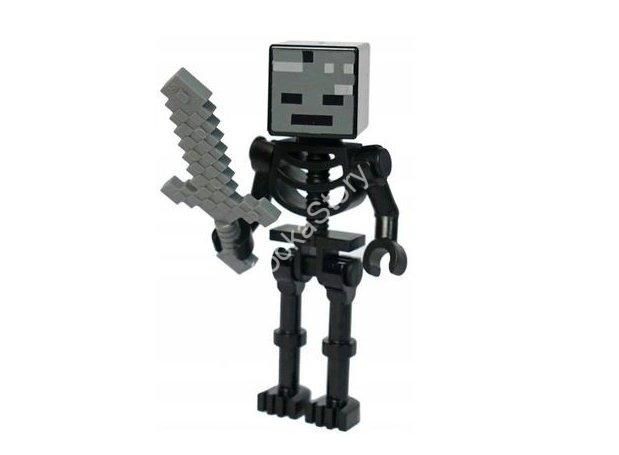 min090  LEGO(R) Minecraft &#8211; Wither Skeleton &#8211; Bent Arms +