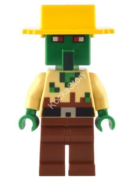 min135 LEGO(R) Minecraft(R) Zombie Villager &#8211; Tan Torso, Yellow