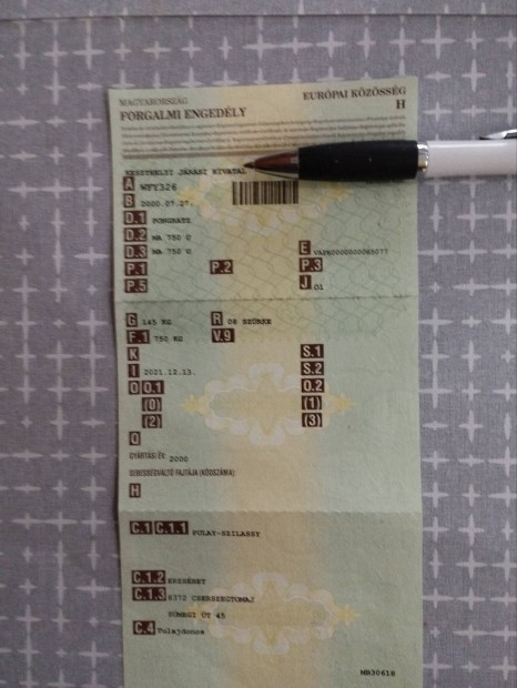 motorszllt utnfut elad