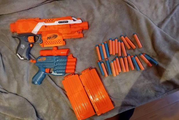 nerf stryfe + pisztoly + 24 nerf tltny