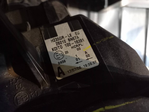 nissan almera n16 elsö lámpa fényszoró pár