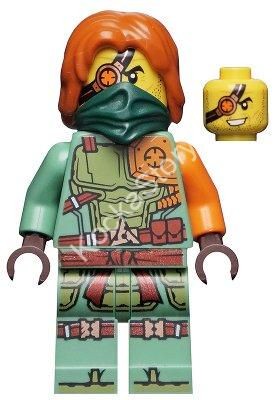 njo657 LEGO(R) Ninjago Ronin &#8211; Legacy, Dark Green Bandana + 2db