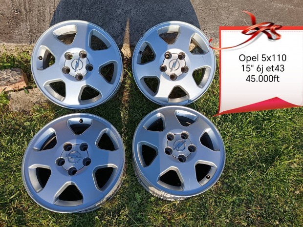 opel 5x110 15 col alufelni szett 