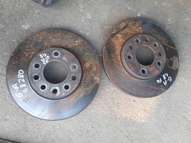 opel astra G, 1.8 benzines első hűtött féktárcsa 280 mm