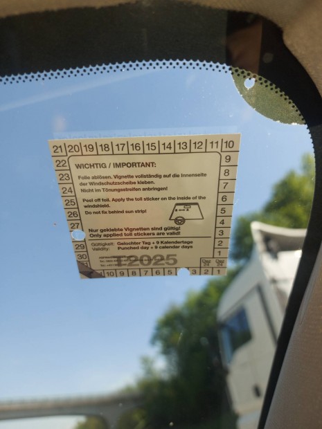 osztrak.ausztria.autopalya matrica majus 7.ig ervenyes