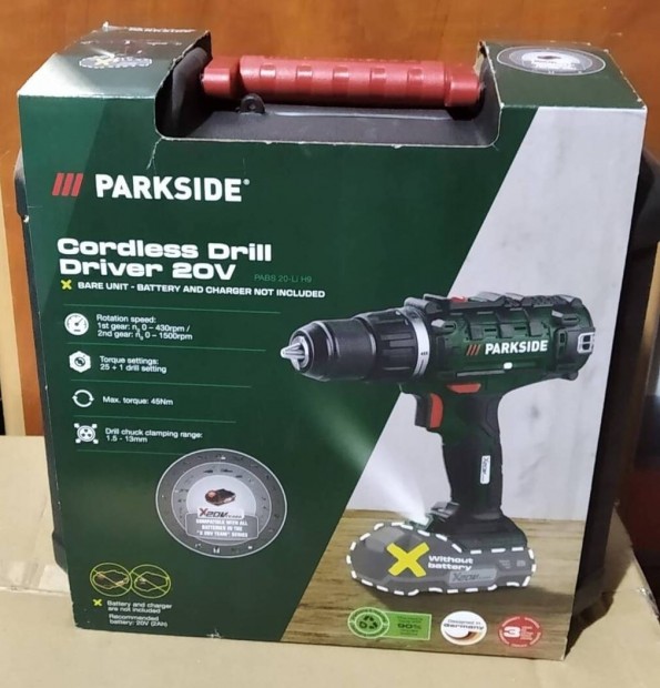 parkside x20v akkus fr csavarbehajt 