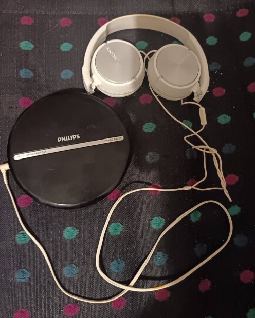 philips mp3 cd discman cd walkman lejtsz sony fejhallgatval