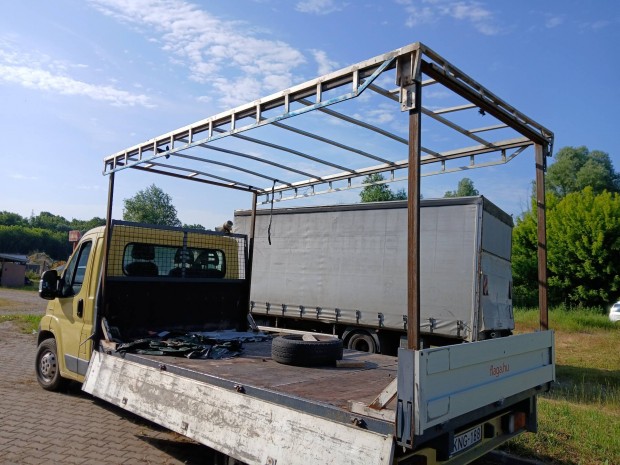 ponyva4x2méteres Fiat ducato aluvázzal eladó!