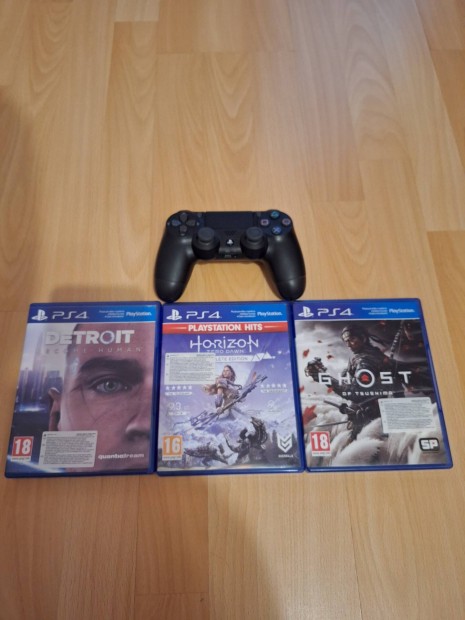 ps4 playstation 4 ps kontroller + 3db játékok