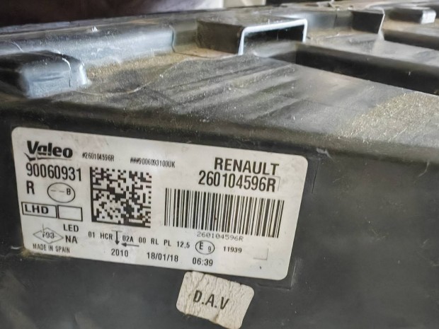 renault kadjar jobb els lmpa ledes 