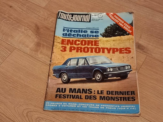 retro francia nyelv auts kocsi magazin