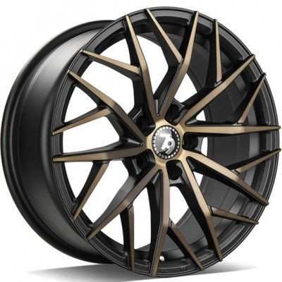 seventy9 SV-C F�nyes fekete Arany 7,5X17 5X112 ET40 CB66,6 | alufelni