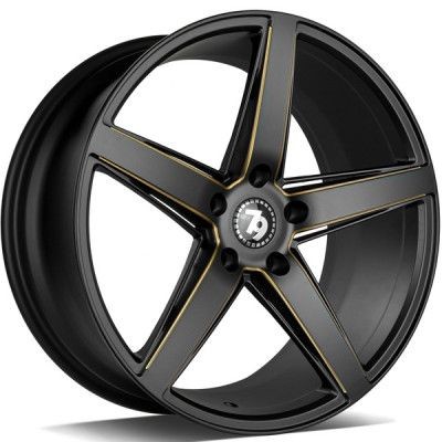 seventy9 SV-N Matt fekete Arany 8X18 5X120 ET30 CB72,6 | alufelni |