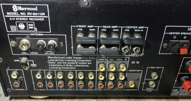 sherwood rv6010r házimozi erősítő 5.1