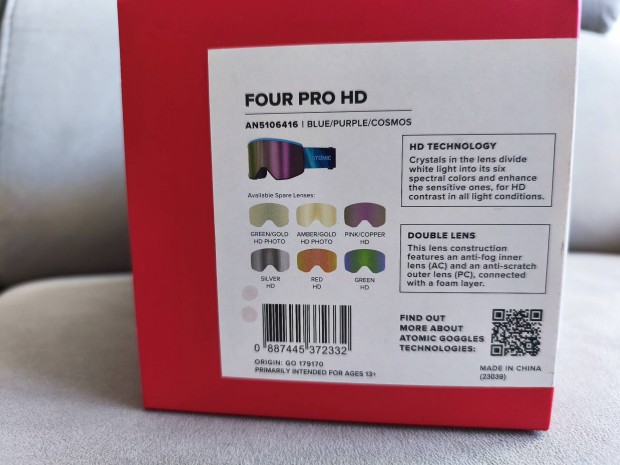 síszemüveg Atomic four pro HD