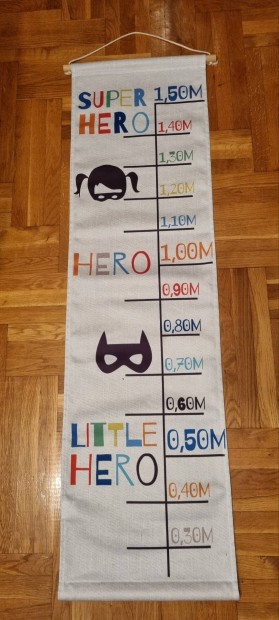 super Hero gyerek magasságmérő
