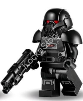 sw1161 Star Wars Dark Trooper + Weapon Gun, Two Barrel Pistol (75324)