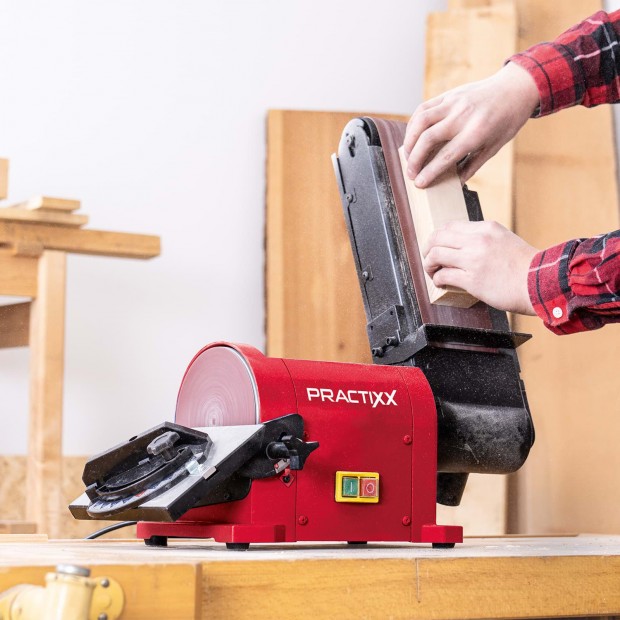 szalag- �s t�rcsacsiszol�, 450 W teljes�tm�ny, 2980 percenk�nti