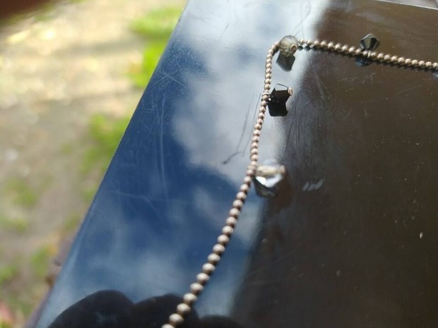 szp rgi ezst lnc 40 cm kristlyokkal