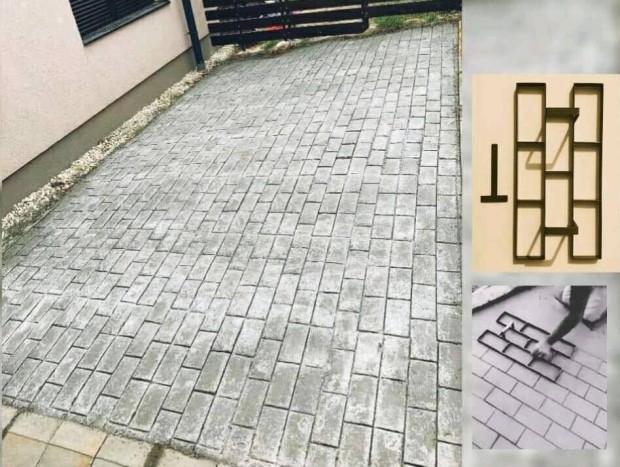 térkő mintanyomó sablon Vasból Akciós