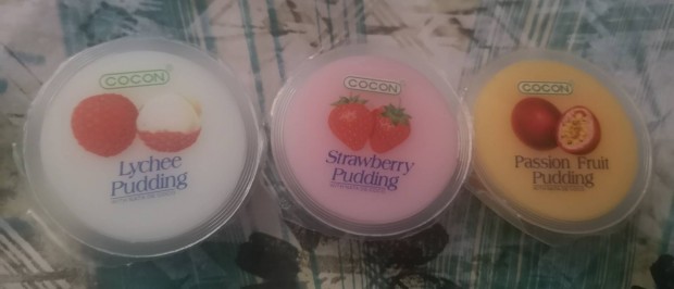 thai gyümölcs puding édesség licsi eper mangó