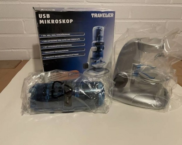travel USB mikroszkóp 200x nagyítás órásoknak