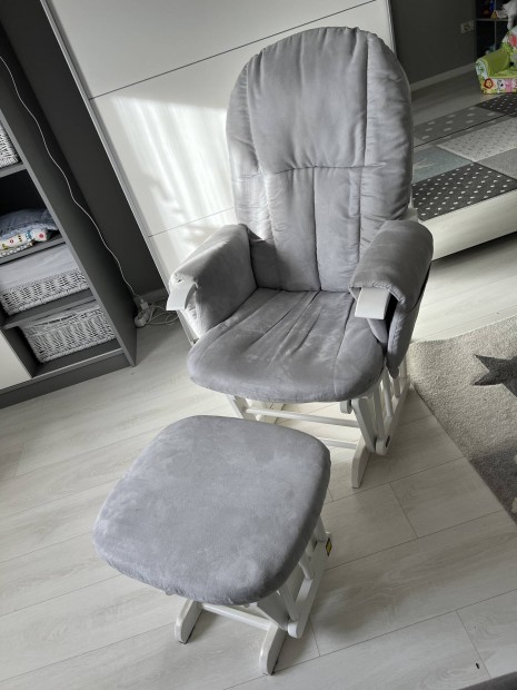 tutti Bambini Recliner Glider White-Grey szoptats fotel (Brendon)