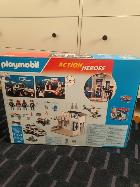 új Playmobil 71602 rendőrség, autó, helikopter