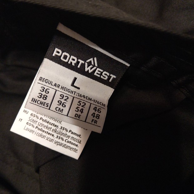 j portwest L fekete trd nadrg