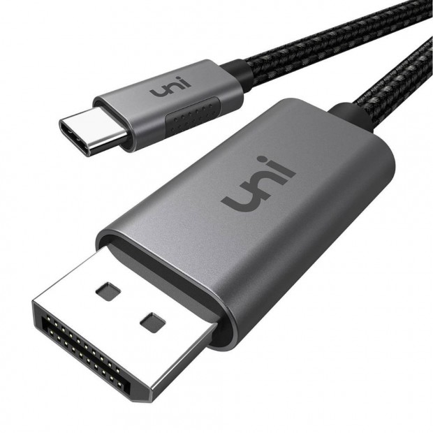 uni USB C-bl DisplayPort Kbel (4K@60Hz, 2K@165Hz) - Alumnium USB T