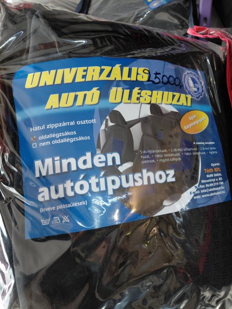 univerzális üléshuzat minden autótipusra
