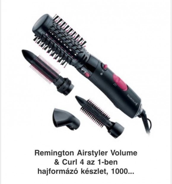 vadij Remington Airstyler Volumen & 4x1-ben hajformz