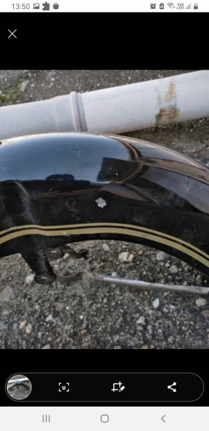 veterán motor első sárvédő