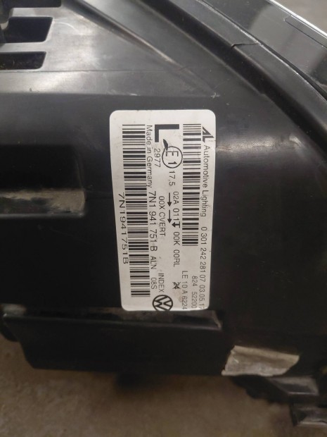 vw sharan bal els� l�mpa  7N1941751B 