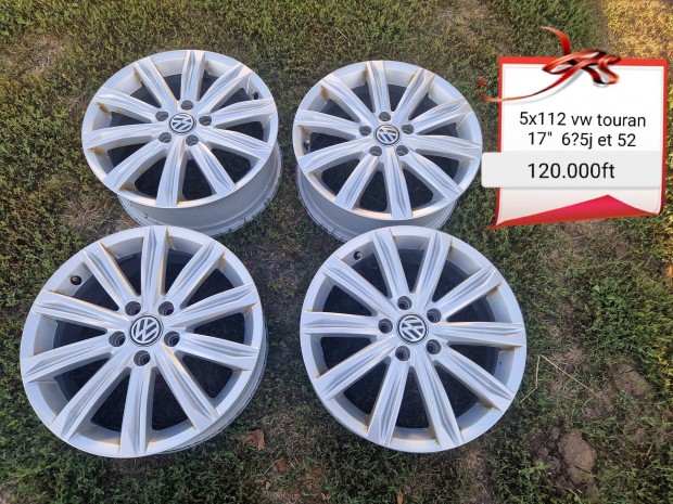 vw turan 5x112 17 col alufelni szett 